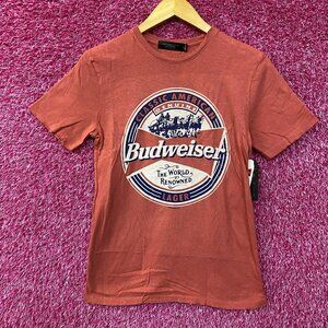 Budweiser World Renowned Classic American Lager T-shirt size XS